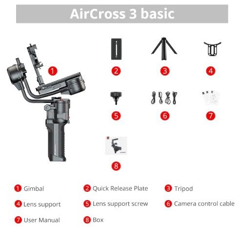 AirCross 3 Estabilizador Gimbal